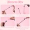 21 Pcs Diamond Painting Pens Kit, 1 Pcs Refillable Wax Pen with 20 Pcs Wax, Rotating Glue Point Drill Pen for Nail Art, Diamond Art Accessories and Tools, Quickly Pick Up Beads Gems (Pink)